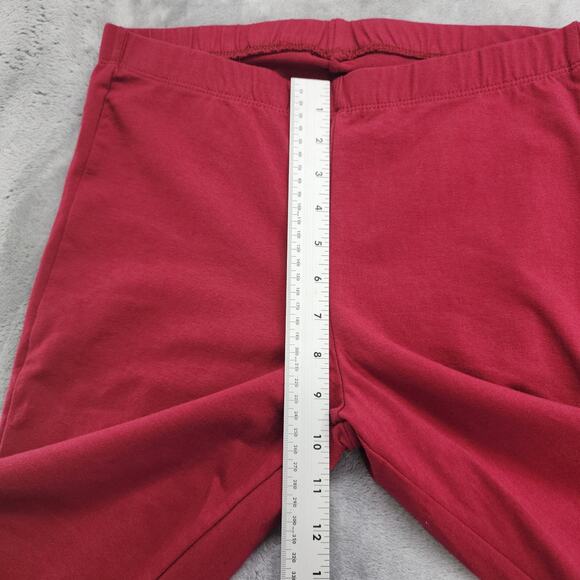 Torrid Pants Womens Size 1 1X 14-16 Red Pull On Mid Rise Leggings Ankle Stretch - Picture 6 of 9